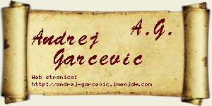 Andrej Garčević vizit kartica